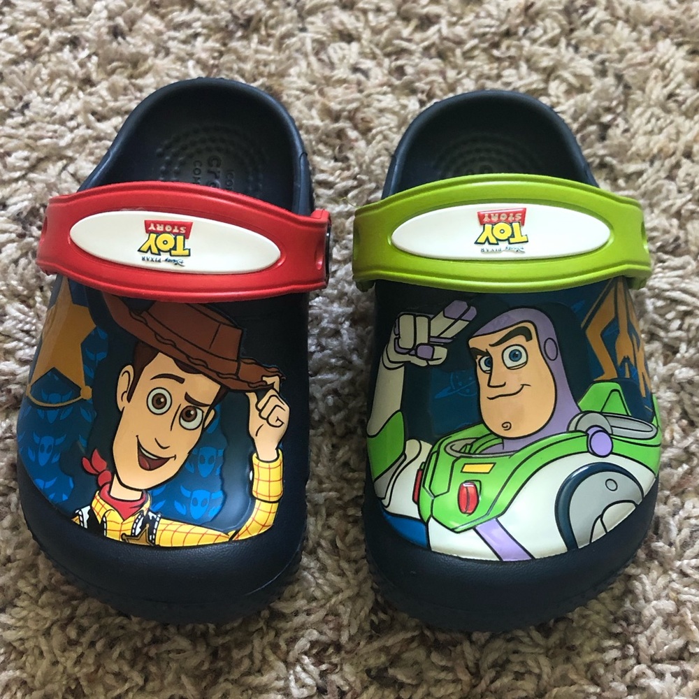 NWOT Toy Story Crocs - Sz C 6 (baby/toddler)